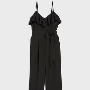 Black ruffle jumpsuit